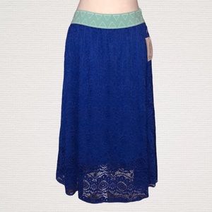 LuLaRoe Lola lace midi skirt
